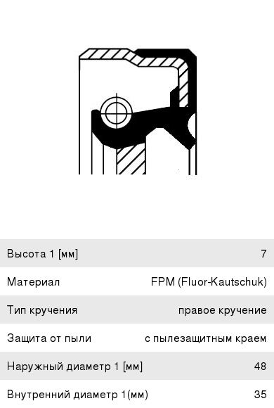 Сальник распредвала OPEL Astra,Corsa,Omega,Vectra передний CORTECO 20011244B, 702.269, 90285291