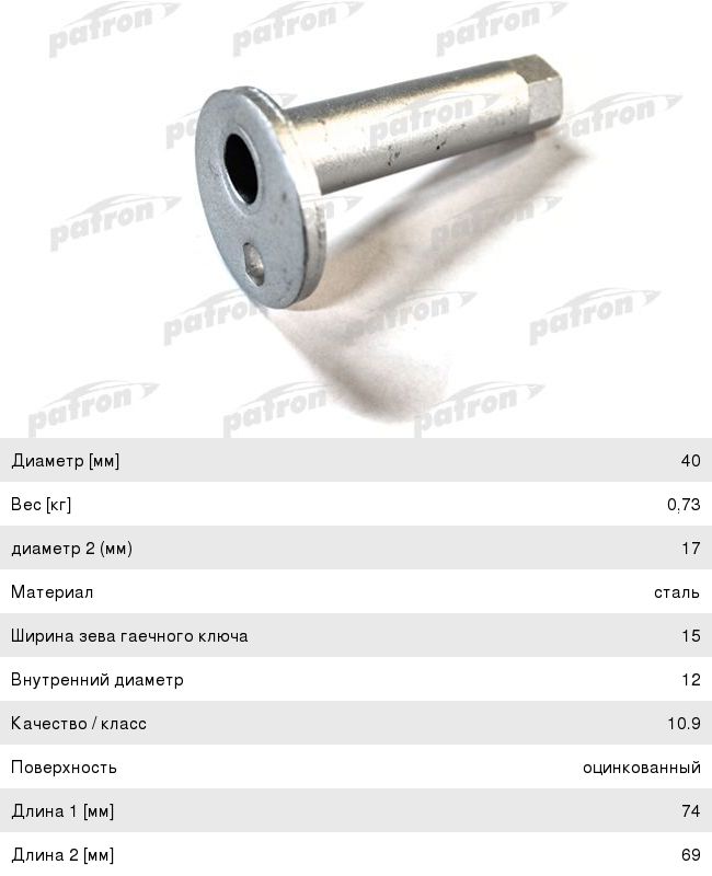 Болт TOYOTA Rav 4 (00-05) регулировочный рычага заднего PATRON PBLT012, 0132-004, 48409-42020