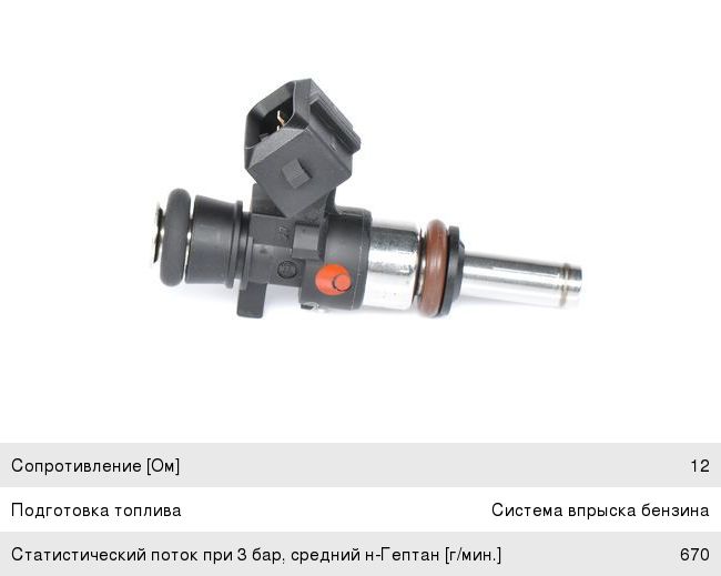 Форсунка RENAULT Laguna (01-07) топливная BOSCH 0280158040, 9648129380