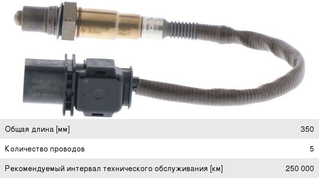 Датчик кислорода MERCEDES E (W212) BOSCH 0258017339, A0095425518