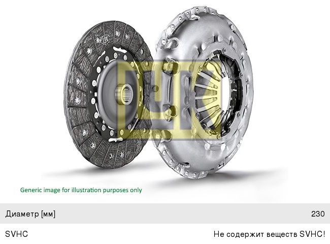 Сцепление NISSAN Juke комплект (без подшипника) LUK 623341309