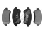 Колодки тормозные RENAULT Fluence (10-),Megane (08-) задние (4шт.) SANGSIN