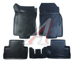 Коврик салона NISSAN Qashqai (J11) (15-) полиуретан черный (4 предм.) NORPLAST