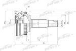 ШРУС наружный TOYOTA Corolla (01-07) левый/правый PATRON