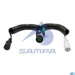 Кабель электрический прицепа DAF 7/6+1-полюсный сдвоенный L=3500мм SAMPA