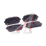 Колодки тормозные KIA Carens (06-) задние (4шт.) HSB