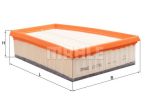 Фильтр воздушный RENAULT Megane (08-) (1.4/1.5/1.9),Scenic (09-) (1.4/1.5/1.6),Fluence (09-) MAHLE