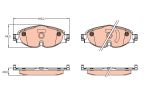 Колодки тормозные VW Golf (13-) AUDI A3 (13-) SKODA Octavia (13-) передние (4шт.) TRW