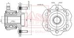 Подшипник ступицы ASVA NSWH-R51R