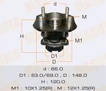 Ступица NISSAN Tiida (07-) задняя с подшипником MASUMA