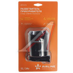 Разветвитель прикуривателя 2-х гнездовой 12V 2USB AIRLINE