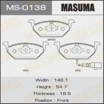 Колодка торм. MASUMA MS-0138 пер
