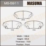 Колодка торм. MASUMA MS-5911