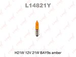 Лампа 12V H21W LYNX L14821Y желтая