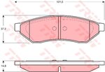 Колодки тормозные CHEVROLET Epica (05-), Evanda (02-), Magnus (99-) задние (4шт.) TRW