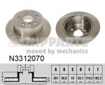 Диск тормоз. NIPPARTS N3312070 CAMRY 2.4 06- 1шт