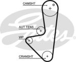 Комплект ГРМ PEUGEOT 106,206,307 CITROEN C2,C3 с насосом водяным GATES