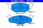 Колодки тормозные VW Polo (95-) передние (4шт.) ATE