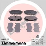 Колодки тормозные MAZDA 6 (12-) передние (4шт.) ZIMMERMANN
