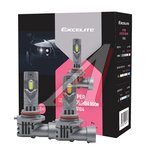 Лампа светодиодная 12/24V HB3/HB4 P20/22d +250% 6000K (2шт.) Led Cool White Hyper EXCELITE