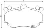 Колодки тормозные PORSCHE Cayenne (03-10) передние (4шт.) BREMBO