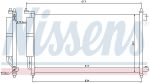 Радиатор кондиционера NISSAN Juke,Micra (K12),Note,Tiida NISSENS