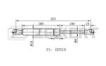 Амортизатор багажника ZEKKERT GF-1795 PRIMERA P12#