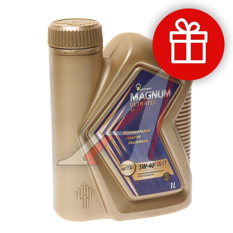 Масло моторное MAGNUM Ultratec А3 5W40 синт. 1л