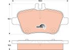 Колодки тормозные MERCEDES A (W176) (12-),B (W246) (11-) задние (4шт.) TRW