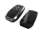 Чехол для брелока TOYOTA Highlander,Camry,Corolla,Rav4 (19-20) без кнопки багажника черный TORINO