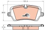 Колодки тормозные LAND ROVER Range Rover (12-) задние (4шт.) TRW