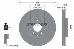 Диск тормозной MAZDA CX7 (09-) передний вентилируемый 1шт (min 2шт.) TEXTAR