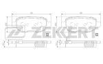 Колодка торм. ZEKKERT BS-1361 CHERY TIGGO OMODA C5