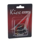 Штекер RCA-(папа) металл 4шт. Комплект KICX