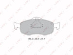 Колодки тормозные FORD Mondeo,Scorpio передние (4шт.) LYNX