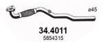 Глушитель OPEL Astra H (06-) передняя часть ASSO
