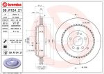 Диск тормозной MERCEDES ML (W164),GL (X164) задний (1шт.) BREMBO