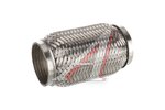 Гофра глушителя 64x150 в оплетке interlock (класс CBD-A) нержавеющая сталь CBD