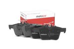 Колодки тормозные VW Golf (14-) AUDI A3 (12-),TT задние (4шт.) METACO
