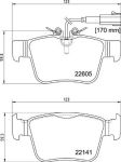 Колодки тормозные ALFA ROMEO Giulia (15-) задние (4шт.) BREMBO