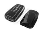 Чехол для брелока TOYOTA Camry,Corolla,RAV4 (15-19) с кнопкой багажника черный TORINO