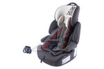 Автокресло детское 9-36кг (I-II-III) 1-12лет зебра серо-бежевое люкс isofix "Стар" SIGER