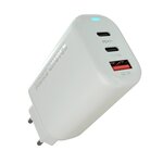 Устройство зарядное в розетку 1USB + 2 Type C 65Вт. MORE CHOICE