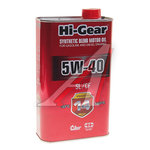 Масло моторное HI-GEAR SYNTHETIC BLEND MOTOR OIL SL/CF 5W40 п/синт.1л