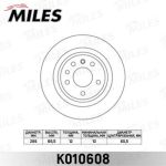 Диск тормозной OPEL Omega B (94-03) задний (1шт.) MILES