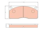 Колодки тормозные VOLVO FL дисковые (176x78x22) (4шт.) TRW