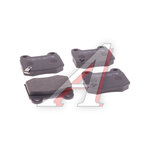 Колодки тормозные SUBARU Impreza (01-07) задние (4шт.) HSB