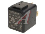 Реле электромагнитное 12V 5-ти контактное 30/15А переключ. с карманом под кронш. и резистором АВАР
