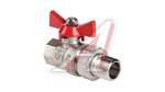 Кран шаровый полусгон 1/2" вн.-нар. бабочка