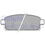 Колодки тормозные CHEVROLET Cruze (09-),Orlando (10-) задние (4шт.) DELPHI